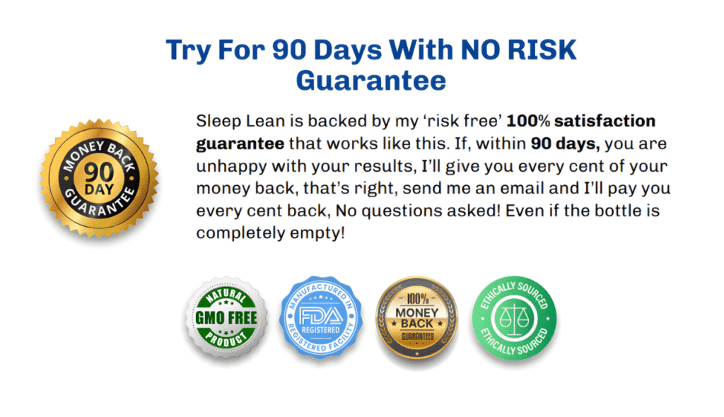 SleepLean Reviews - 90 Days Money Back Guarantee
